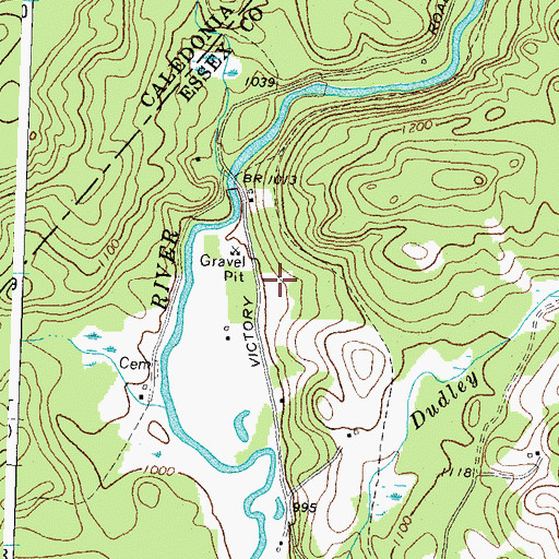 Topographic Map of North Concord School (historical), VT
