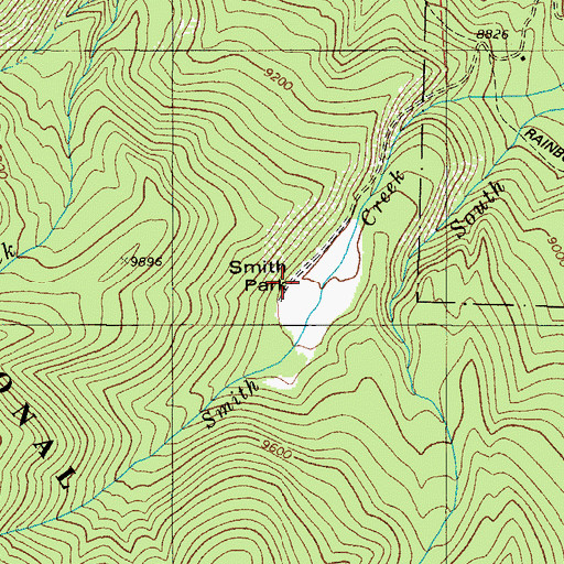 Topographic Map of Smith Park, CO
