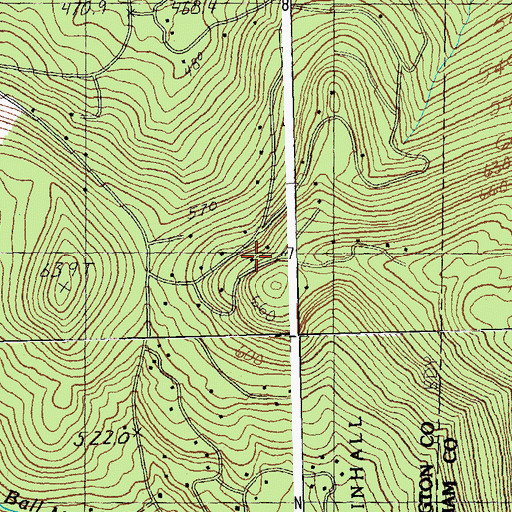 Topographic Map of Forest Farms, VT