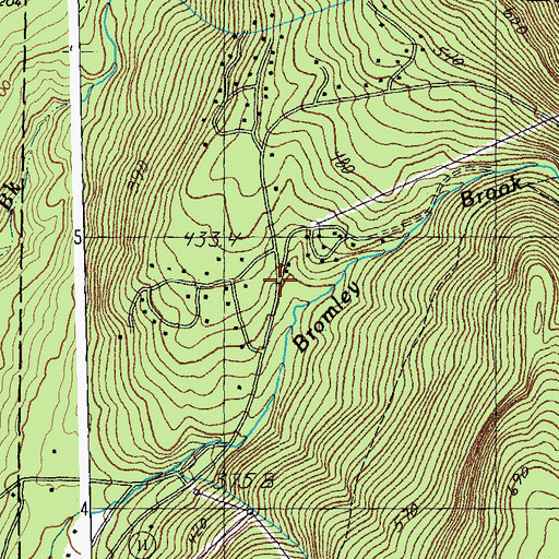 Topographic Map of Snow Valley Ski Center, VT