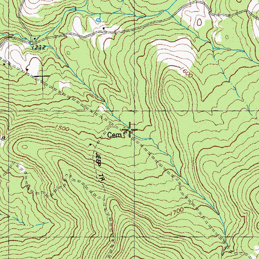 Topographic Map of Blaisdell - Laird - Laird Cemetery, VT