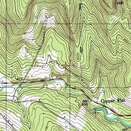 Topographic Map of Dow Cemetery, VT