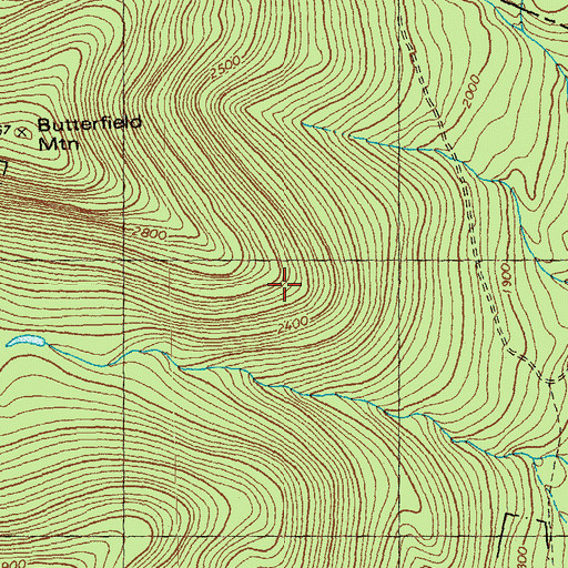 Topographic Map of Groton State Forest, VT