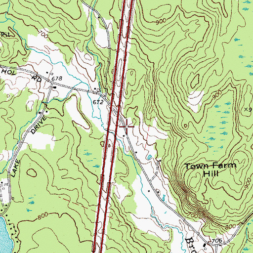 Topographic Map of Town Farm School (historical), VT