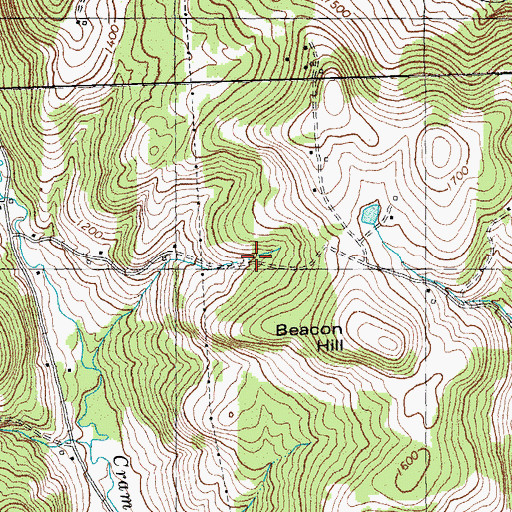 Topographic Map of Wills Cemetery, VT