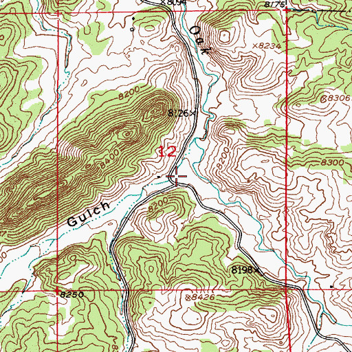 Topographic Map of Mains Gulch, CO
