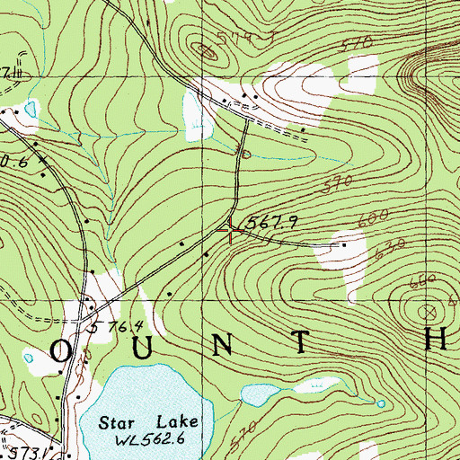Topographic Map of Camp Windsor, VT