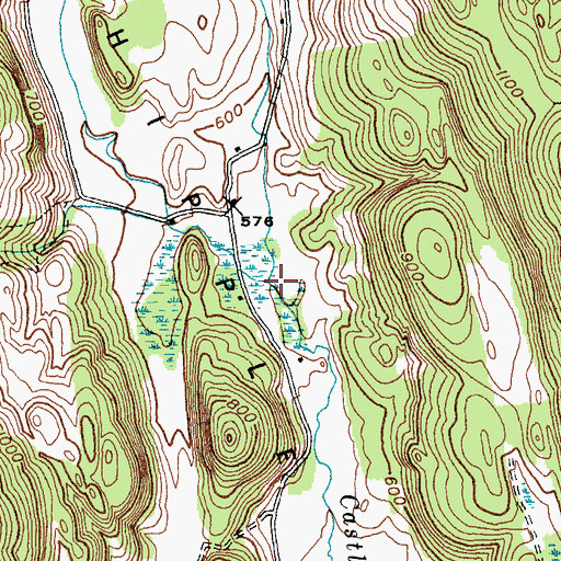 Topographic Map of Sargent Pond, VT