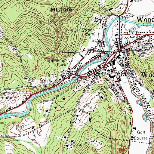 Topographic Map of Little Theatre, VT