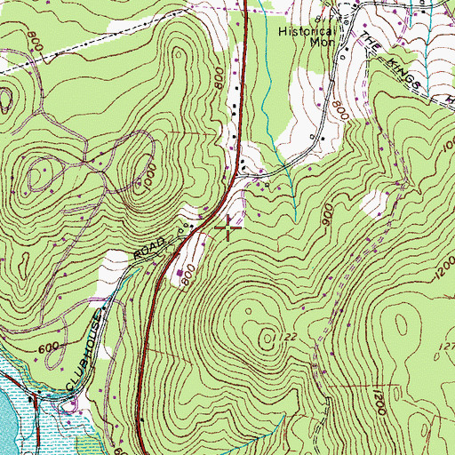 Topographic Map of Pine Valley Resort Campground, VT