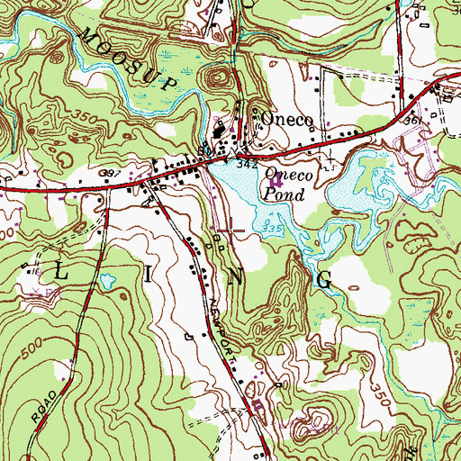 Topographic Map of River Bend Campground, CT