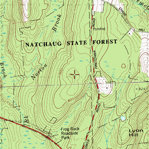 Topographic Map of Sherman Hill, CT