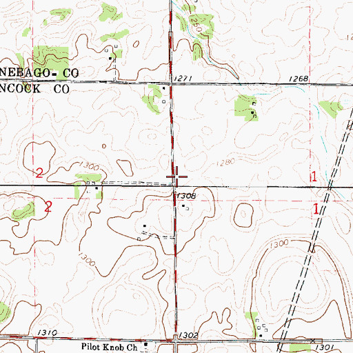 Topographic Map of Timberland Museum, IA