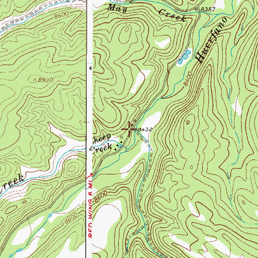 Topographic Map of Stanley Creek, CO