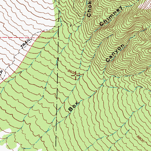 Topographic Map of Chimney Gulch, CO