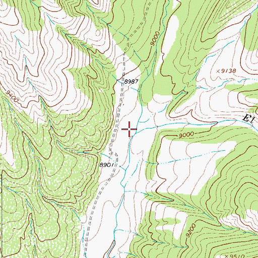 Topographic Map of El Pedregoso Creek, CO