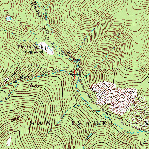 Topographic Map of West Fork North Fork Purgatoire River, CO