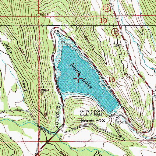 Topographic Map of North Lake, CO
