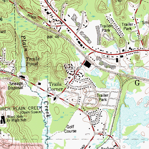 Topographic Map of University of New Haven-Southeastern Connecticut, CT