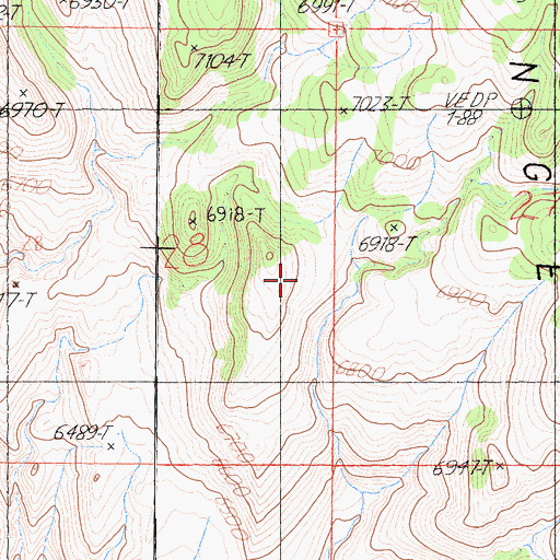 Topographic Map of Lone Pine Division, CA