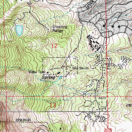 Topographic Map of Star Ranch, CO