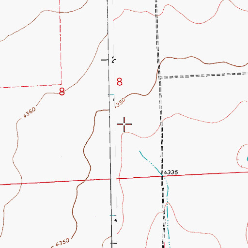 Topographic Map of Haswell Division, CO