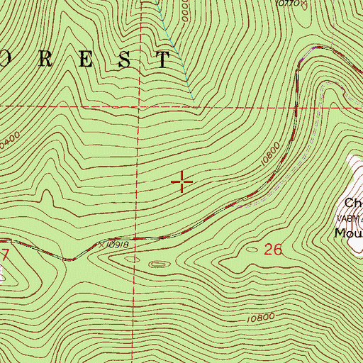 Topographic Map of Idaho Springs Division, CO