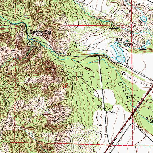 Topographic Map of Rock Creek Park, CO