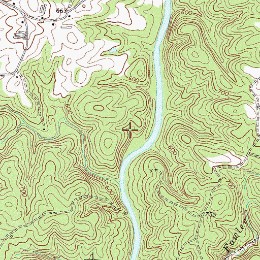 Topographic Map of Broad River Division, GA