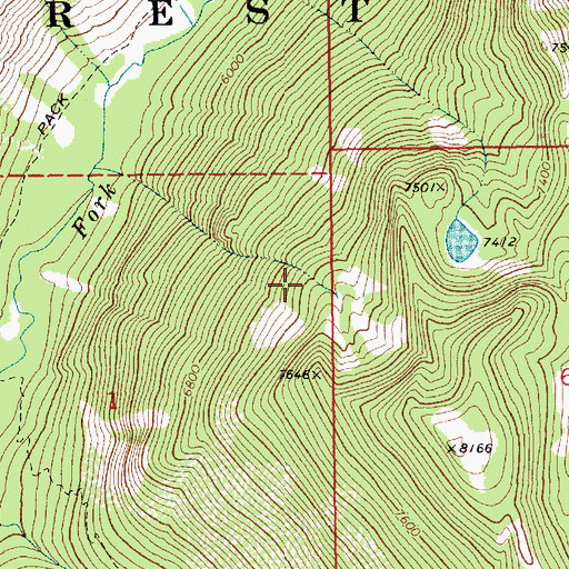 Topographic Map of McCall Division, ID