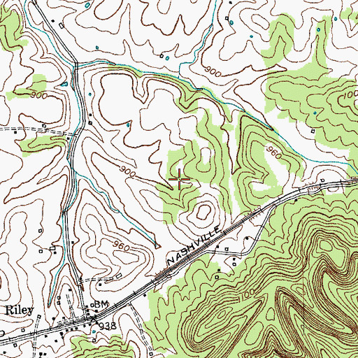 Topographic Map of Gravel Switch Division, KY