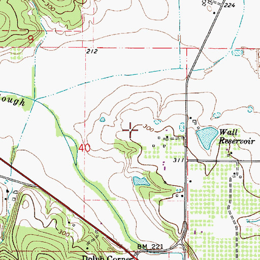 Topographic Map of Dallas Division, OR