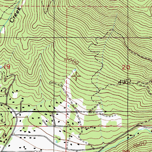 Topographic Map of Grants Pass Division, OR