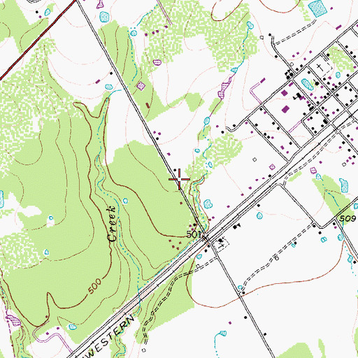 Topographic Map of Axtell Division, TX