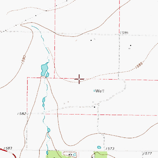 Topographic Map of Stamford Division, TX