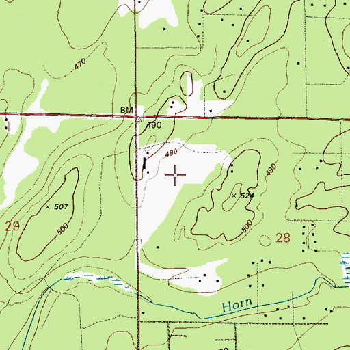 Topographic Map of Roy Division, WA