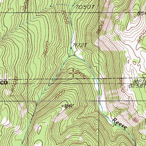Topographic Map of Yellowstone National Park Division (historical), MT