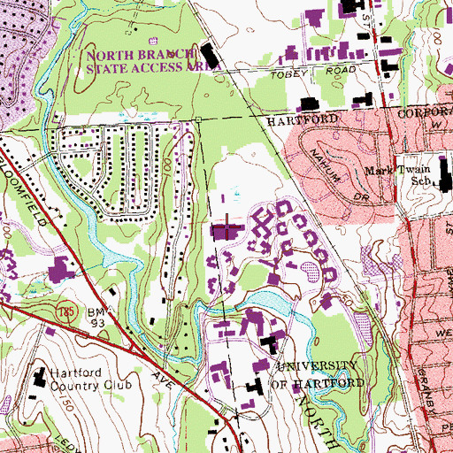 Topographic Map of Mary Baker Stanley Pool, CT