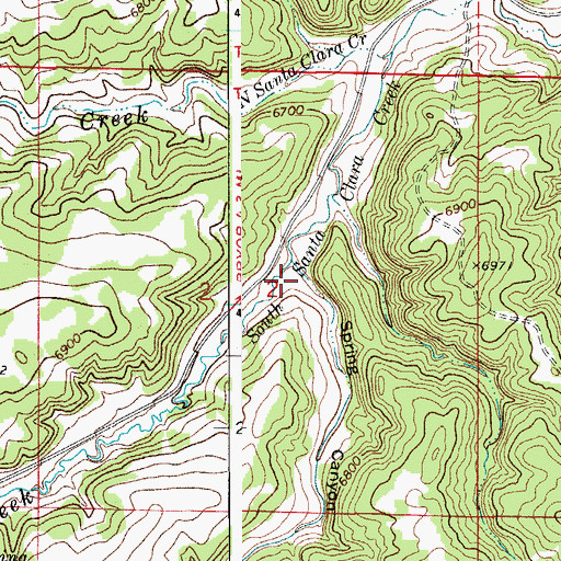 Topographic Map of Spring Canyon, CO