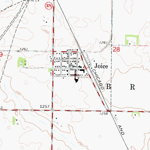 Topographic Map of Bethany Lutheran Church, IA