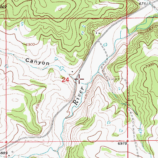 Topographic Map of Mitotes Canyon, CO