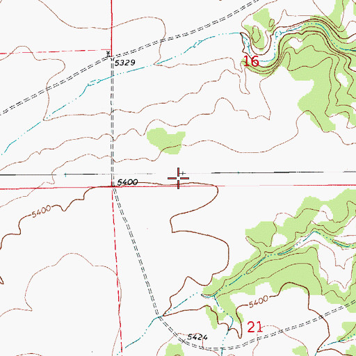 Topographic Map of Mestas Cemetery, CO