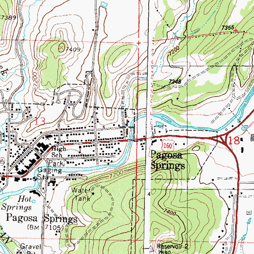 Topographic Map of Snowball Extention Ditch, CO