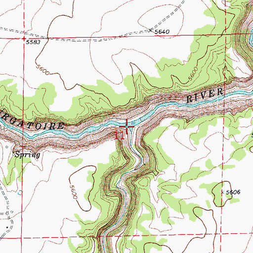 Topographic Map of Salt Creek, CO