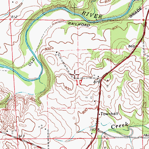 Topographic Map of Watkins Cemetery, IA