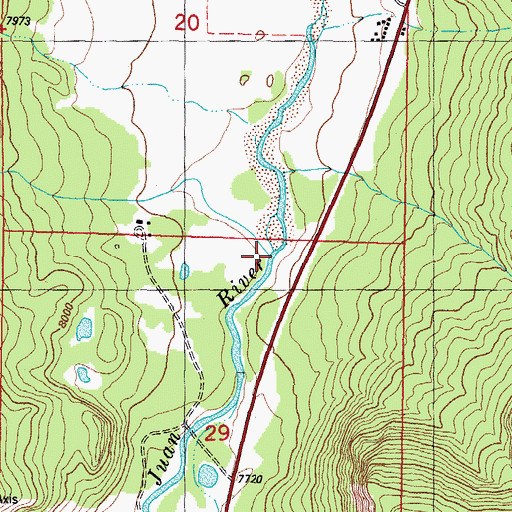 Topographic Map of Himes Creek, CO