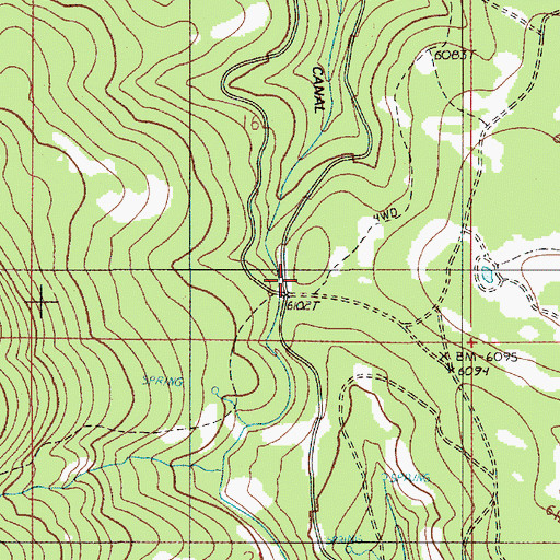 Topographic Map of Salt Creek Summit Sno-Park, OR