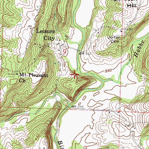 Topographic Map of Shelby Mine, IL