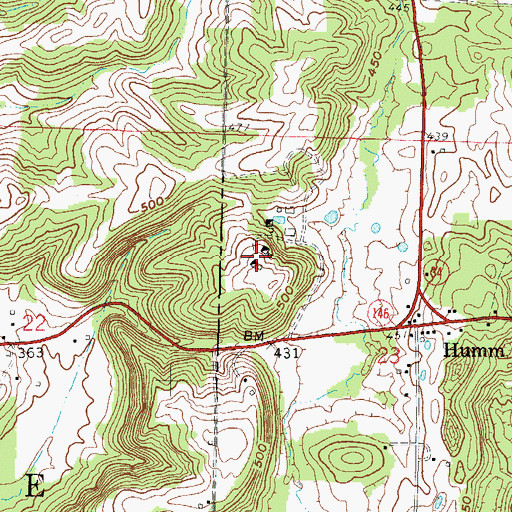 Topographic Map of Jefferson Mine, IL