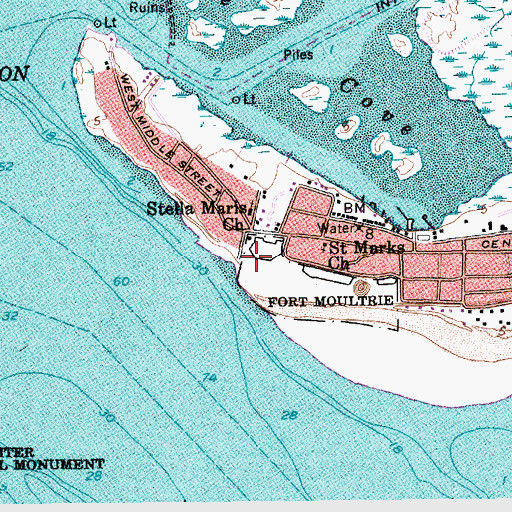 Topographic Map of Battery Lord (historical), SC